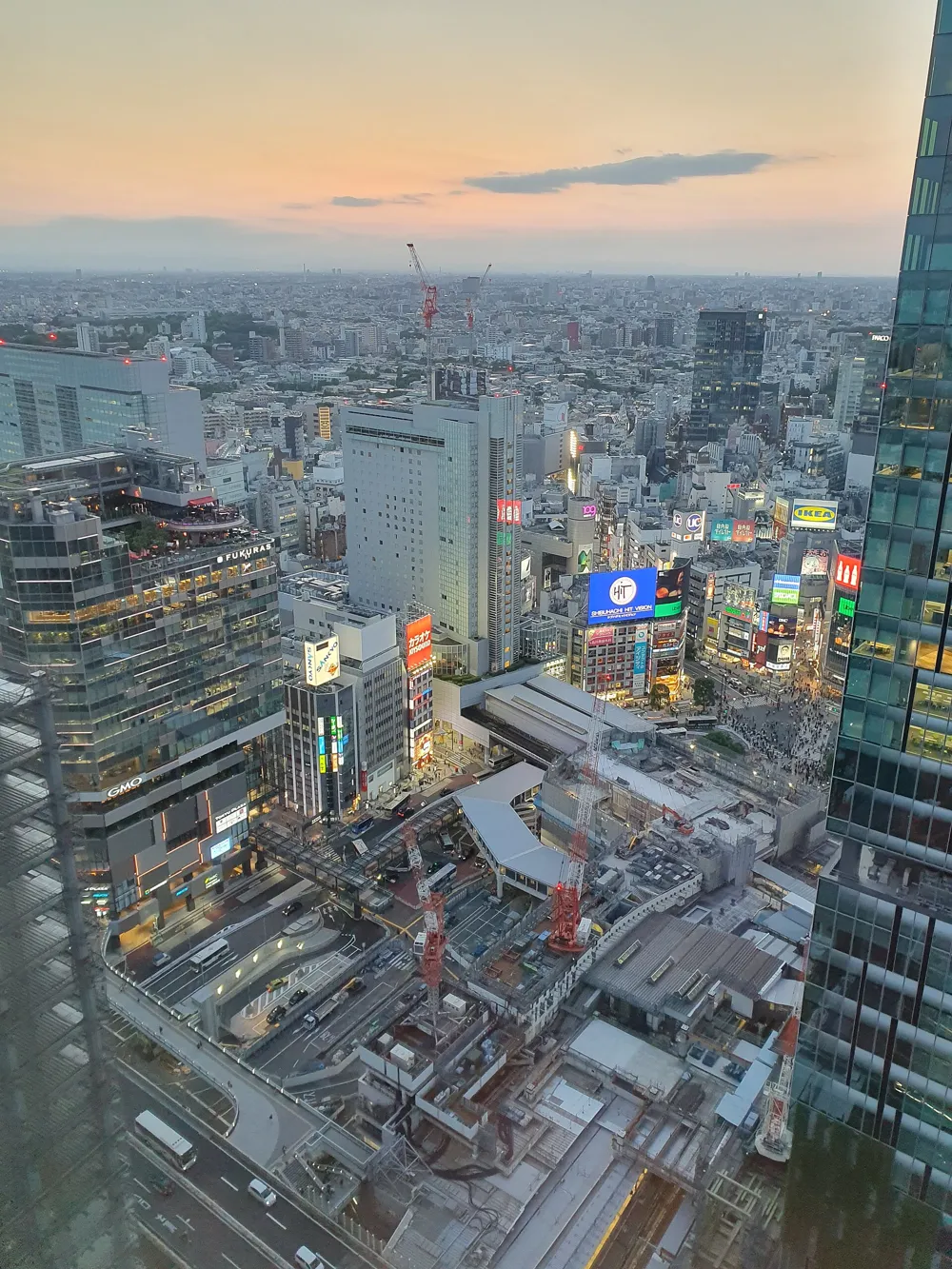 現在の渋谷の街並み